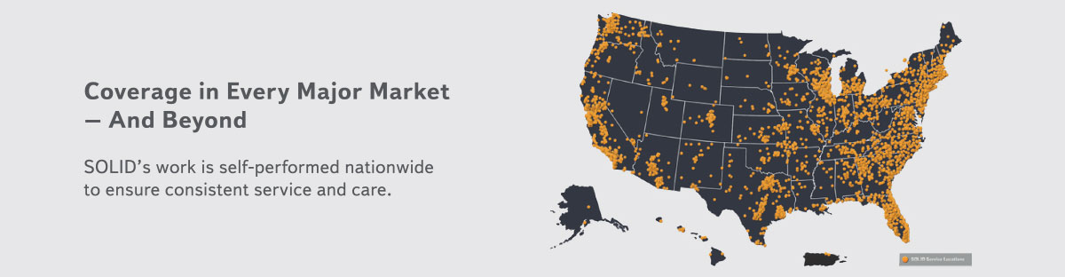 Law Office Facility Managers: SOLID Coverage map