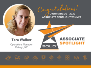SOLID Associate Spotlight Award Winner Tara Walker