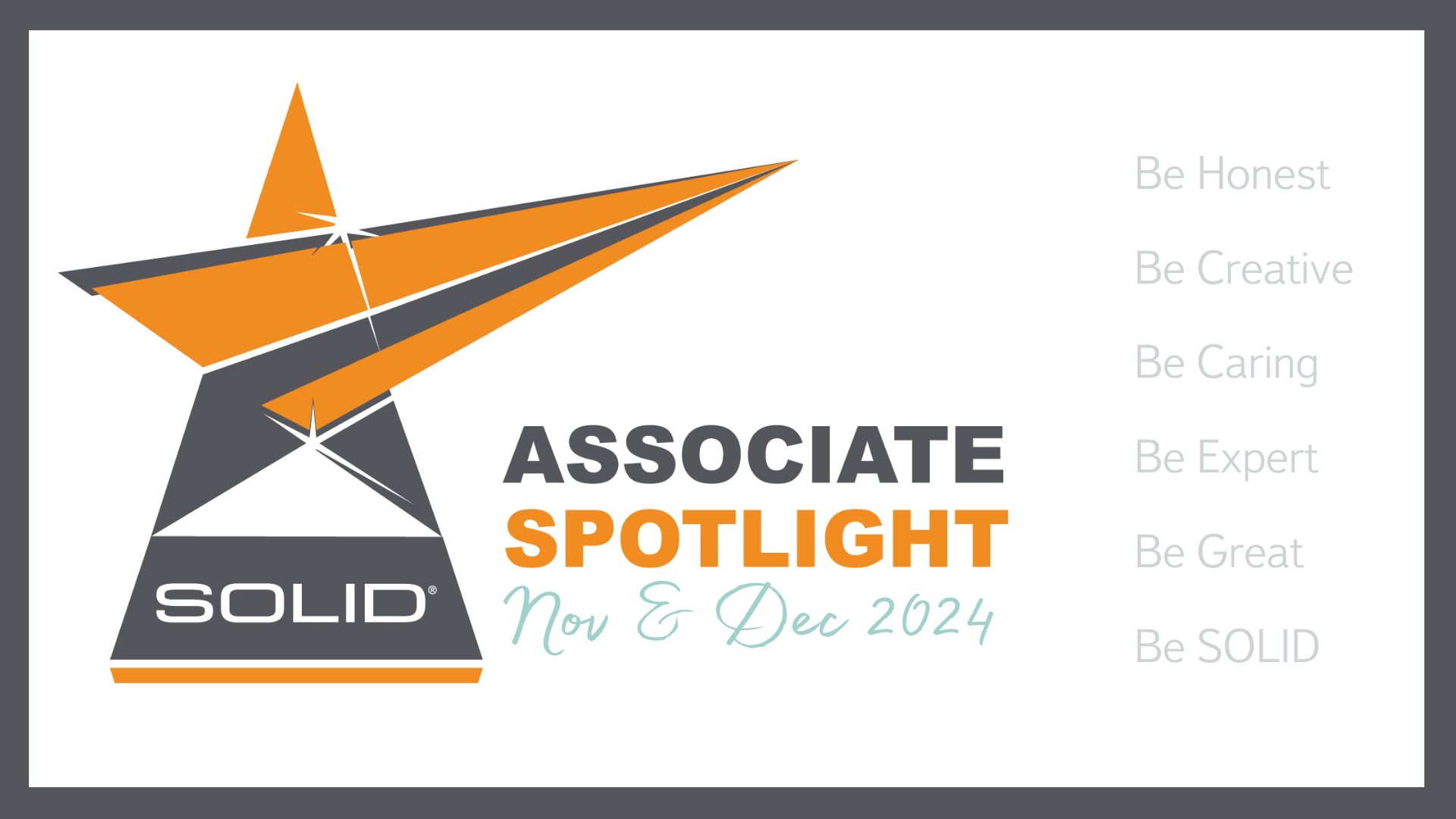 Celebrating Excellence: SOLID Associate Spotlight for November and ...